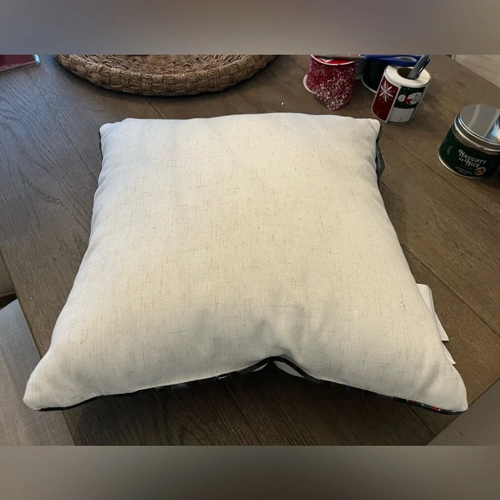NWT! Embroidered Decorative Christmas Pillow!